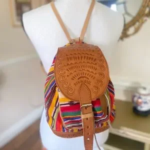 Bags | Handmade Honduran Leather Woven Backpack | Poshmark display picture 3